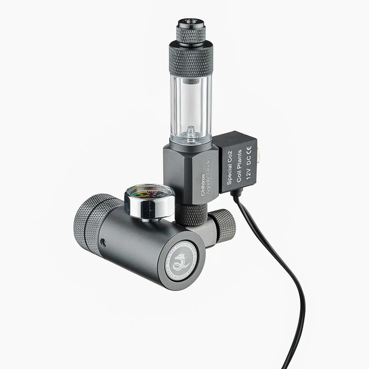 Chihirios CO2 Regulator Mate W 21.8, aquarium CO2 regulator, planted tank CO2 system, CO2 diffuser regulator, W 21.8 CO2 regulator, solenoid CO2 regulator, CO2 regulator with bubble counter, compact aquarium CO2 regulator, easy install CO2 regulator, Chihirios aquarium products, CO2 system for aquatic plants, CO2 for planted tank India, buy aquarium CO2 regulator online, professional CO2 regulator, beginner CO2 regulator aquarium
