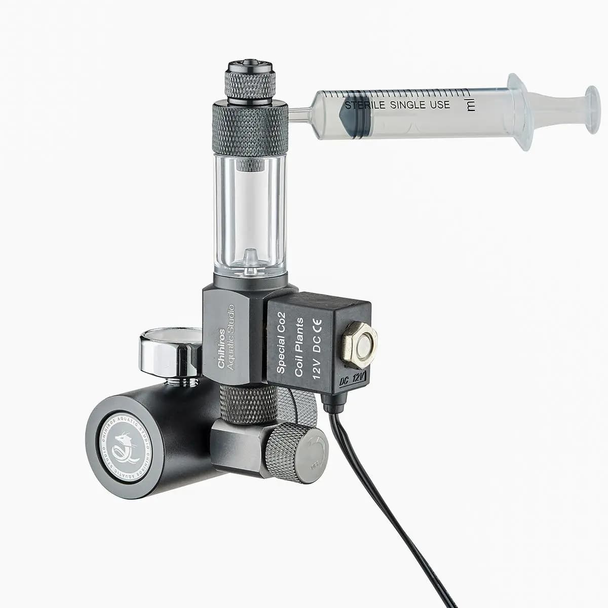 Chihirios CO2 Regulator Mate W 21.8, aquarium CO2 regulator, planted tank CO2 system, CO2 diffuser regulator, W 21.8 CO2 regulator, solenoid CO2 regulator, CO2 regulator with bubble counter, compact aquarium CO2 regulator, easy install CO2 regulator, Chihirios aquarium products, CO2 system for aquatic plants, CO2 for planted tank India, buy aquarium CO2 regulator online, professional CO2 regulator, beginner CO2 regulator aquarium
