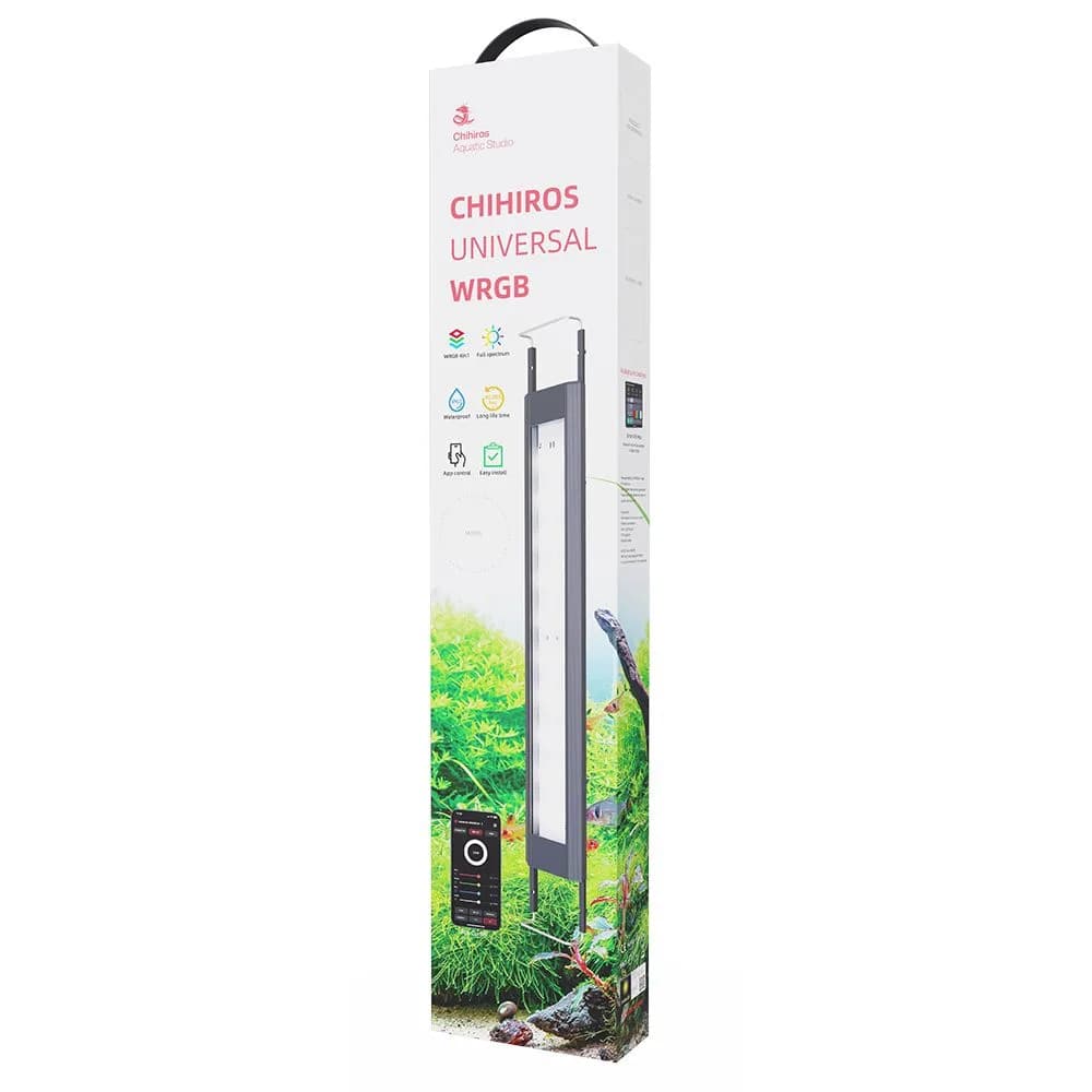 Buy Chihiros Universal WRGB, app-controlled WRGB light, IP67 aquarium LED, linkable aquarium light, full-spectrum WRGB LED, smart aquarium lighting, adjustable color temperature LED, WRGB expansion LED, planted tank lighting, modular aquarium LED system