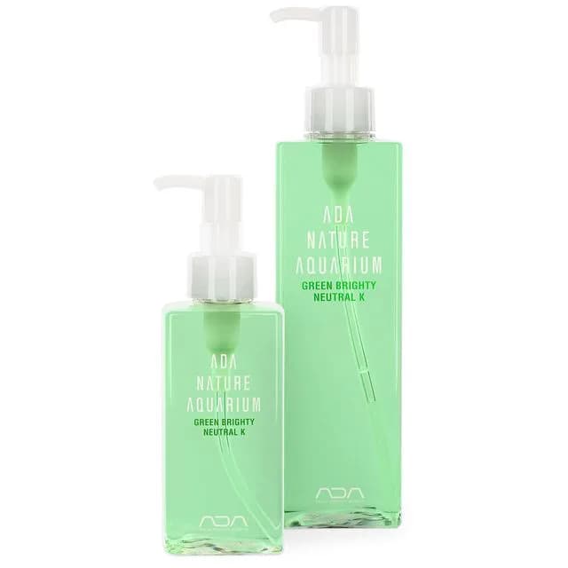 Buy ADA Green Brighty Neutral K. liquid fertilizer for supplying potassium to a planted aquarium, buy ada aqua design amano fertilizer, promotes growth of aquatic plants.