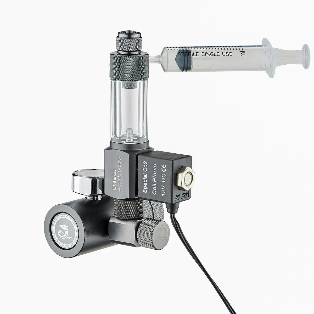 Chihirios CO2 Regulator Mate W 21.8, aquarium CO2 regulator, planted tank CO2 system, CO2 diffuser regulator, W 21.8 CO2 regulator, solenoid CO2 regulator, CO2 regulator with bubble counter, compact aquarium CO2 regulator, easy install CO2 regulator, Chihirios aquarium products, CO2 system for aquatic plants, CO2 for planted tank India, buy aquarium CO2 regulator online, professional CO2 regulator, beginner CO2 regulator aquarium
