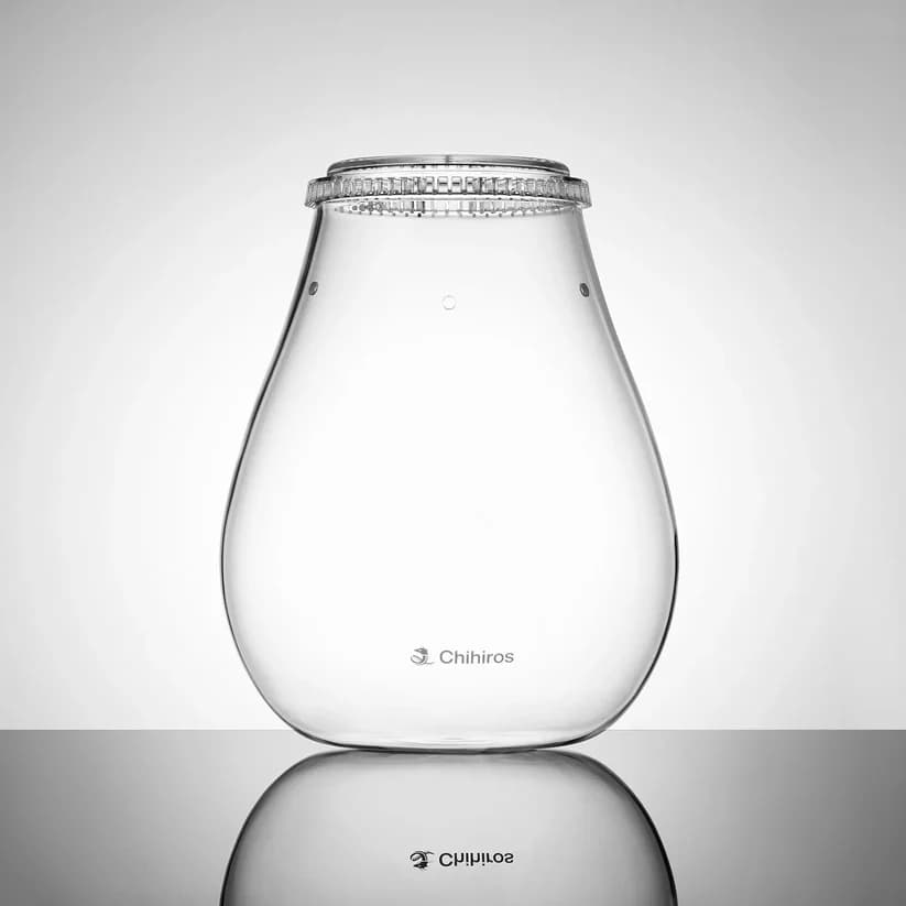 Buy Chihiros Glass Pot Dew Shaped India, Chihiros glass terrarium, Chihiros Wabi Kusa pot medium, Chihiros moss glass bowl, Chihiros dew shape pot India, Chihiros WRGB lighting for Wabi Kusa, Chihiros VIVID terrarium light, glass pot for moss and plants India, Chihiros display pot medium, buy Chihiros Glass Pot Dew Shaped online India